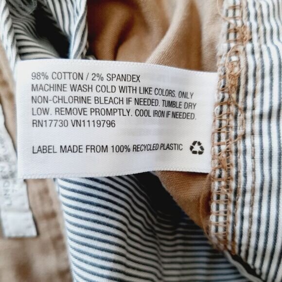 New GOODFELLOW | Linden Flat Front Casual Shorts Tan Beige Mens Sz 36 - Picture 11 of 11